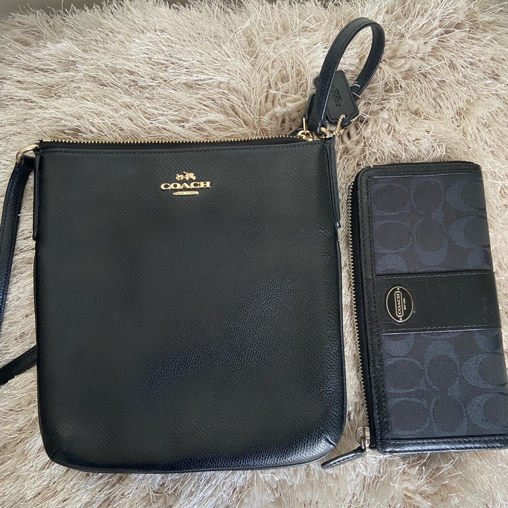 Coach crossbody with wallet